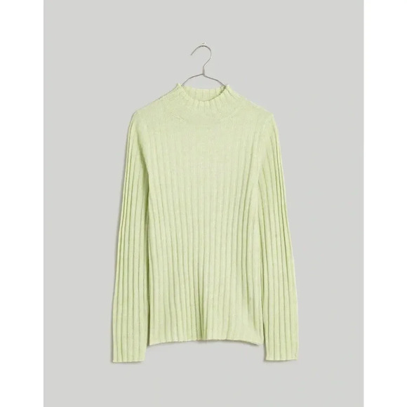 Madewell Alpaca-Blend Mockneck Sweater Heather Jade Size Small NO041 Women’s - Picture 1 of 7